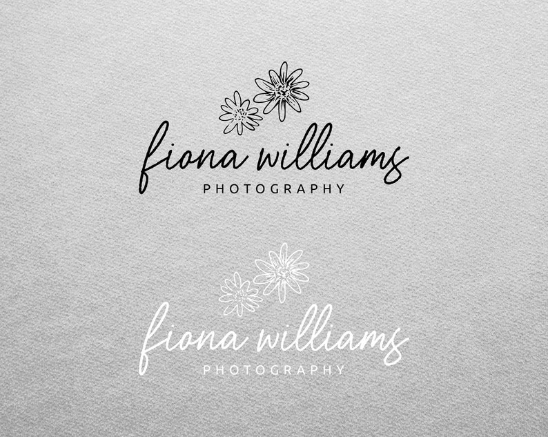 Feona Cursive Premade Logo Design | Calligraphy Logo | Monogram Logo | Photography ...