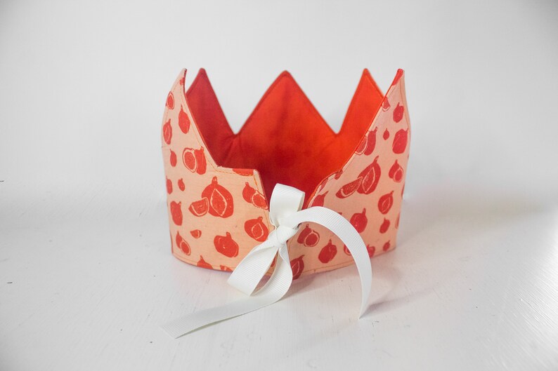 Peach and Orange Child/'s Play Crown Reversible