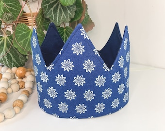 Blue Flower Child's Crown | Dress up, Birthday