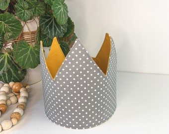 Gray and Yellow Child's Crown | Dress up, Birthday