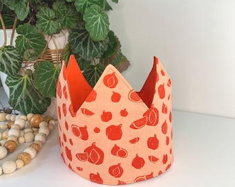 Peach and Orange Child's Crown | Dress up, Birthday