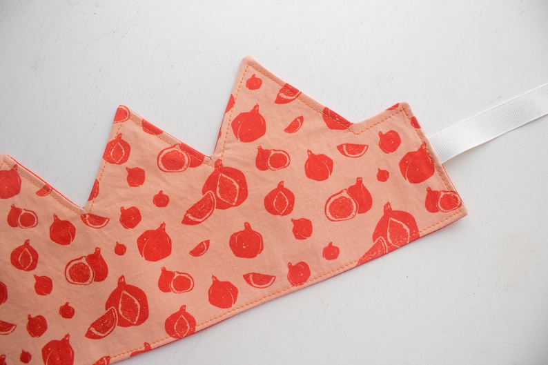 Peach and Orange Child/'s Play Crown Reversible