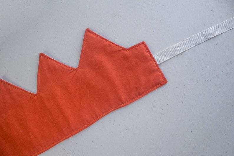 Peach and Orange Child/'s Play Crown Reversible