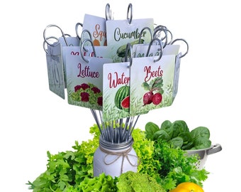 Aluminum Garden Markers – Durable Plant Signs with 20" Stakes