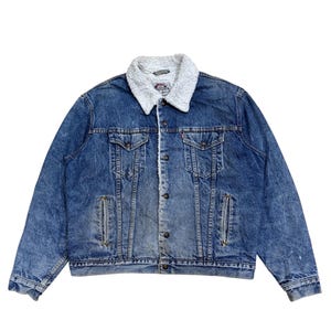 Vintage 80er Jahre Typ 3 Levi&#39;s Sherpa Lining Trucker Jacke