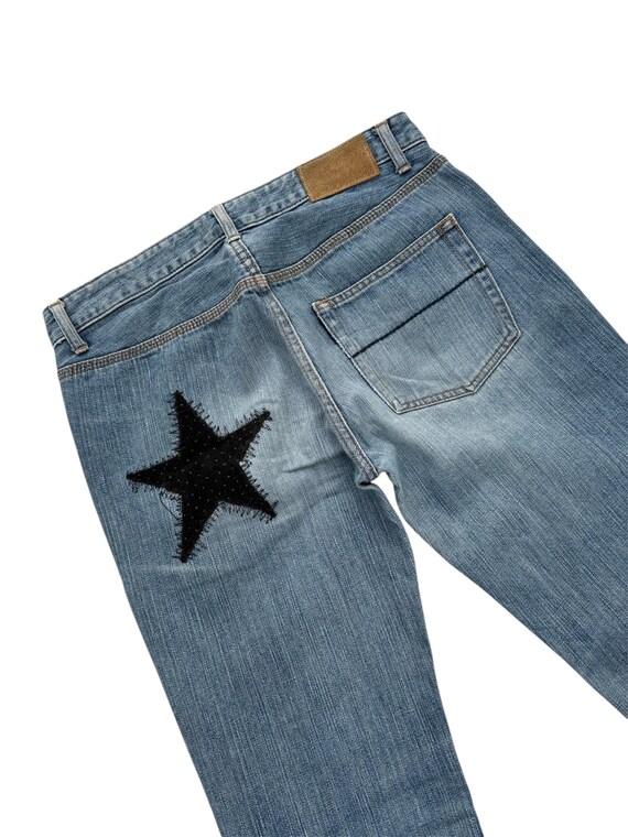 E Hyphen World Gallery Patchwork Style Jeans - image 8