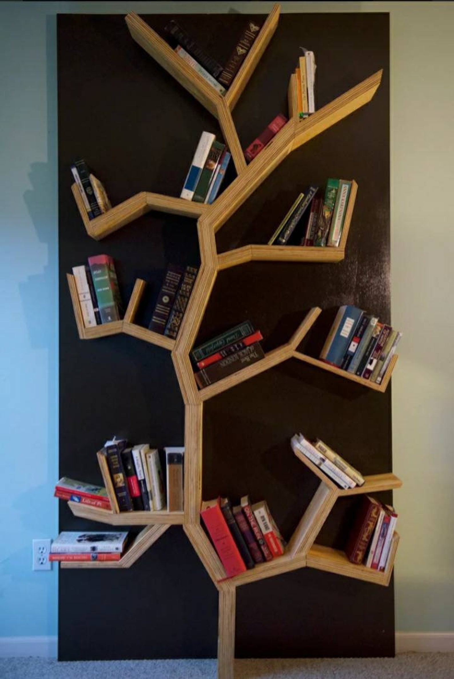 Oak Tree Bookshelf. Tree Of life Bookcase. Handmade Bookcase. Etsy