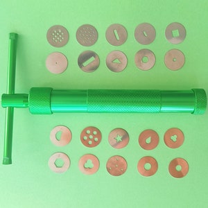 Clay Extruder / Clay Gun With 20 Discs Polymer Clay Tools / Fondant 