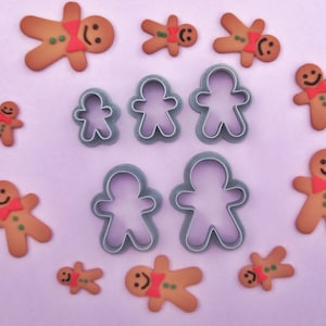 Christmas Polymer Clay Cutter | Ginger cookie cutters | Maxi Mini Set
