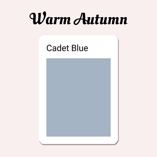 Polymer Clay Colour Recipe guide | Sculpey soufflé Color mixing | Digital download | Warm Autumn Fall Palette Cadet Blue