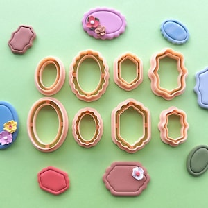 Elegant Frame Polymer Clay Cutter Set | Unique Clay Cutters | Clay Tools | Customized Clay Cutters