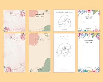 Earring Cards | 20/50/100 PCS | Jewellery Display Cards | 5cm × 5cm | 5cm × 9cm | Made with Love in Australia