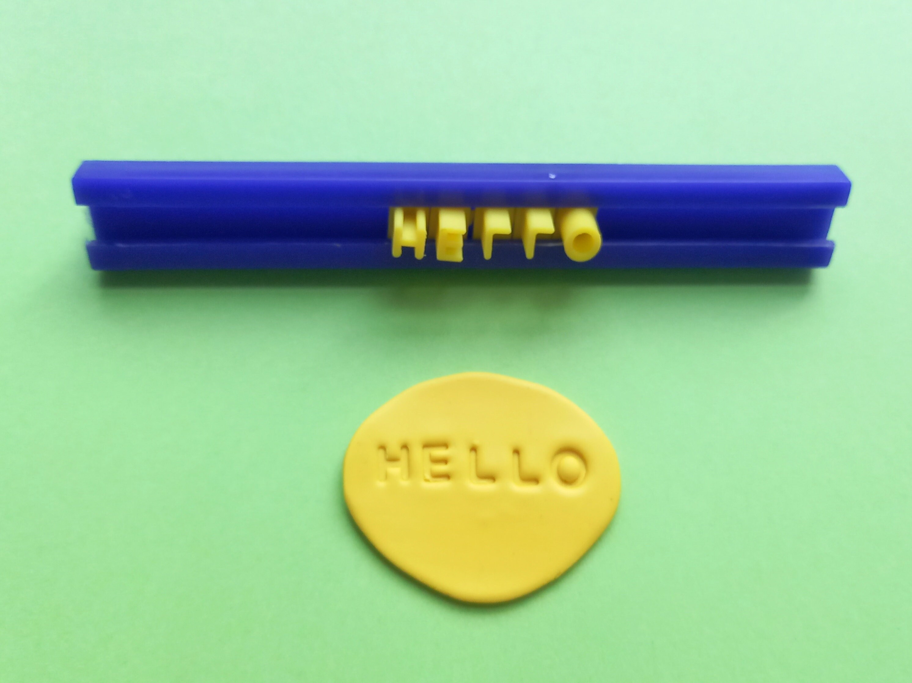 Alphabet and Number Stamp Letter Impress Set Polymer Clay Etsy