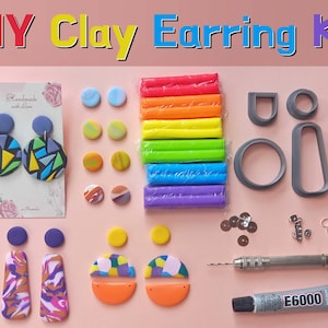 Advanced Sparkle Version DIY Clay Earrings Kit/sun Sprinkles Kit