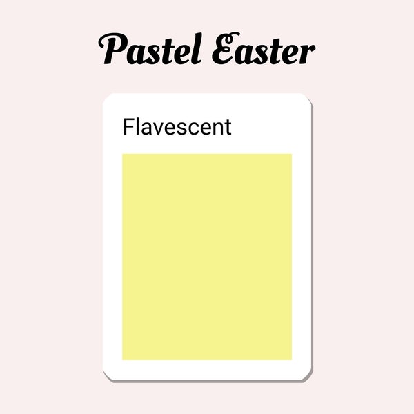 Polymer Clay Colour Recipe guide | Sculpey soufflé Color mixing | Digital download | Pastel Easter Flavescent Yellow