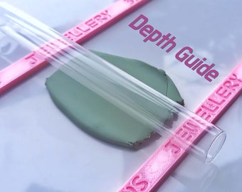 Polymer clay Depth guides | Thickness Rolling Gauge | Roller Spacers depth clay rulers