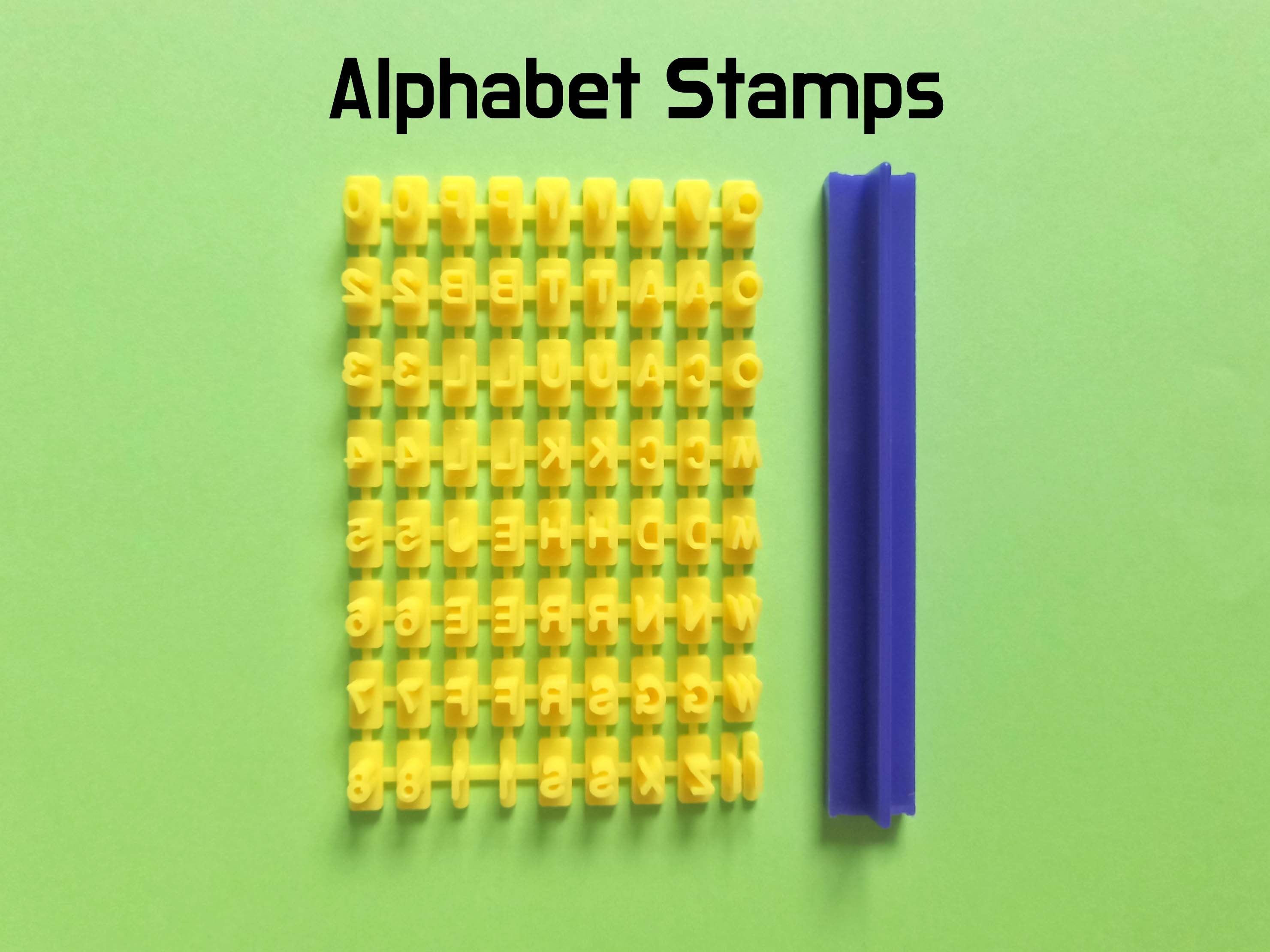 Alphabet and Number Stamp Letter Impress Set Polymer Clay Etsy