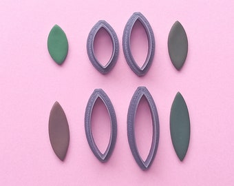 Leaf shape Polymer Clay Cutter Set | Clay Tools | Customized Clay Cutters