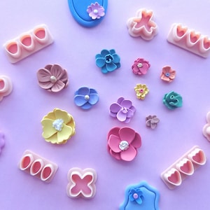 Flower Petal Polymer Clay Cutter Set | Unique Clay Cutters | Clay Tools | Customized Clay Cutters