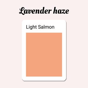 Polymer Clay Colour Recipe guide | Sculpey soufflé Color mixing | Digital download | Lavender haze Light Salmon Orange