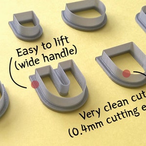 Set E 7 Pcs Polymer Clay Cutter Set Flower Heart Shape Cutters Clay Tools Customized Clay Cutters image 10