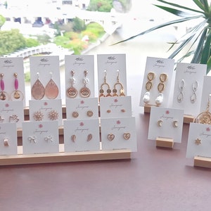 Jewellery Card Display, Slotted Card Display, Earring Display Card Holder,  Jewelry Shop Display, Market Stall Display, Product Card Display 