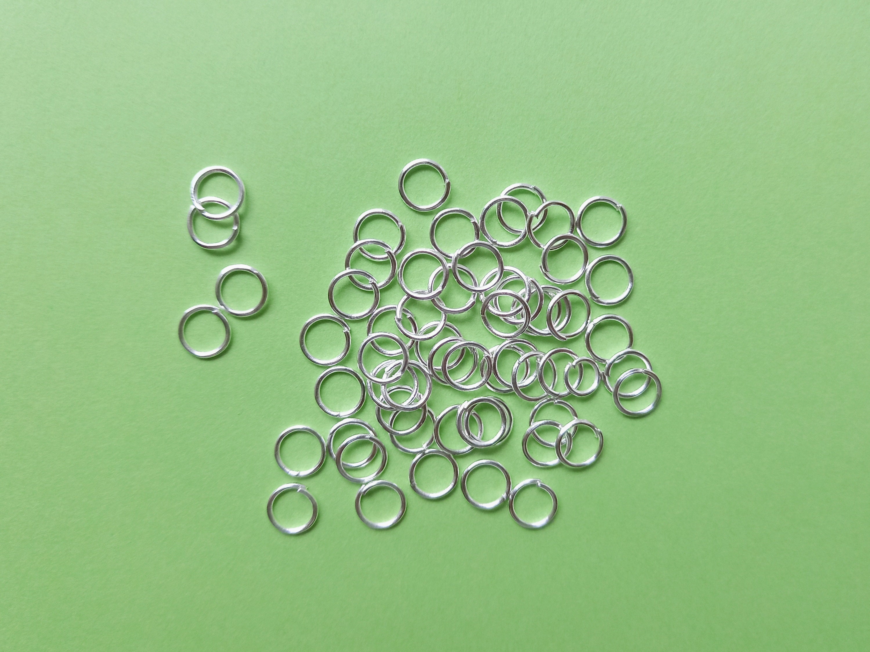 Jump Rings 6, 7, 8mm | Silver Colour | O-rings | Connection for Jewel…