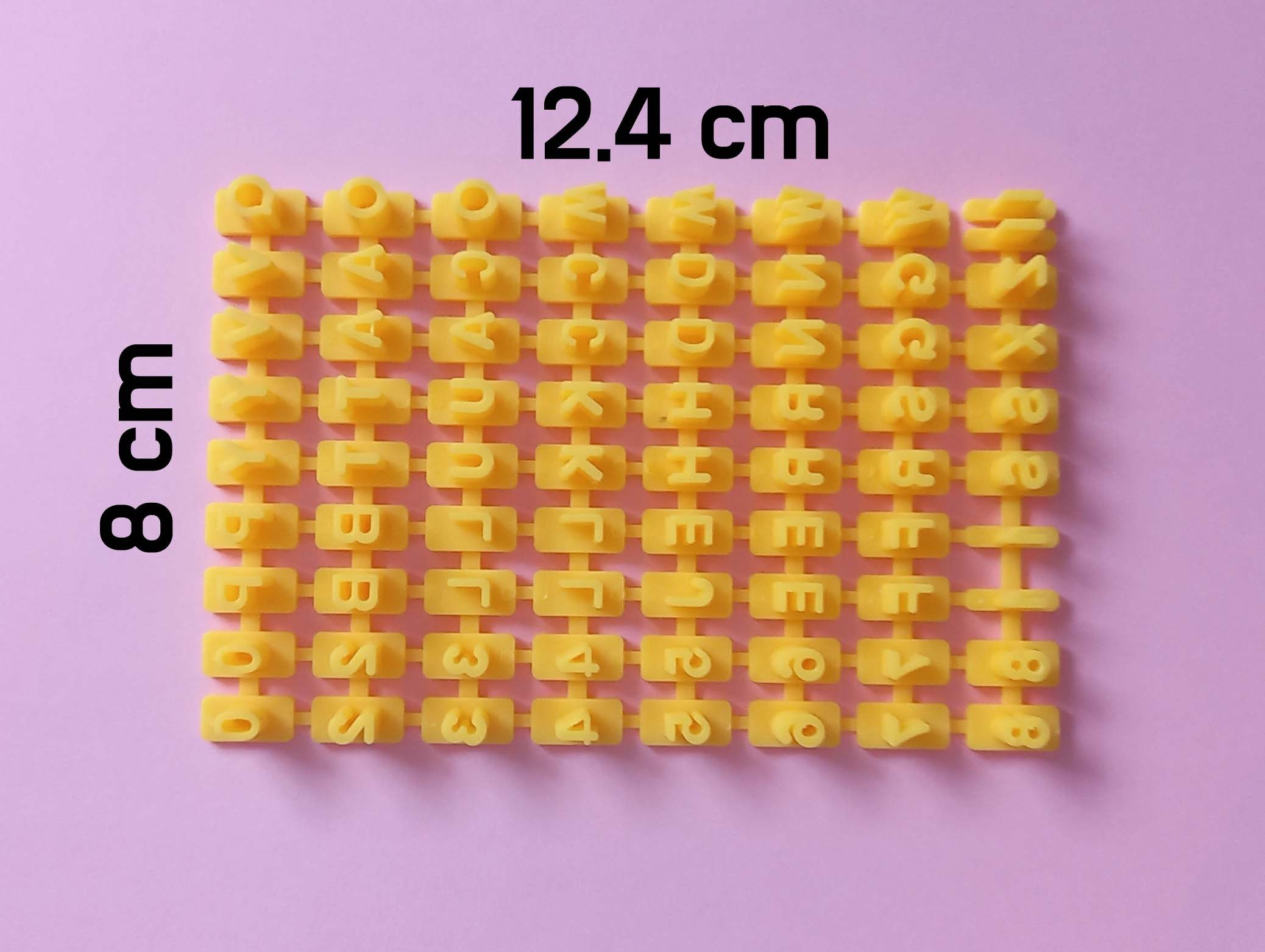 Alphabet and Number Stamp Letter Impress Set Polymer Clay Etsy