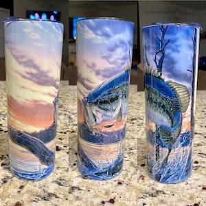 Sunset Bass 20oz Insulated Tumbler