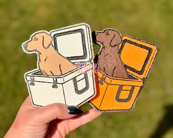 Lab in Cooler Car Freshie Freshy - Hunting Dog Car Scent, Air Freshener