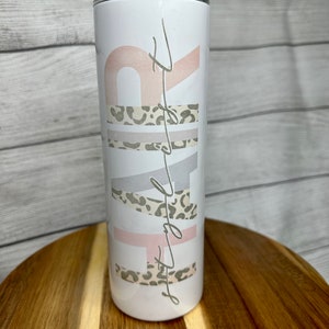 SELLING AS IS - Leopard Hair Stylist 20oz Insulated Tumbler