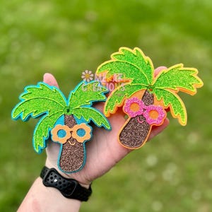Groovy Palm Tree Car Freshie Freshy - Beach Car Scent, Air Freshener
