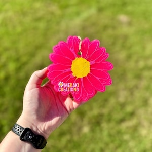 Large Daisy Flower Car Freshie Freshy - Car Scent, Air Freshener