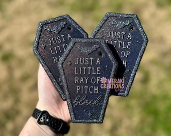 Just a Little Ray of Pitch Black Car Freshie Freshy - Car Scent, Air Freshener