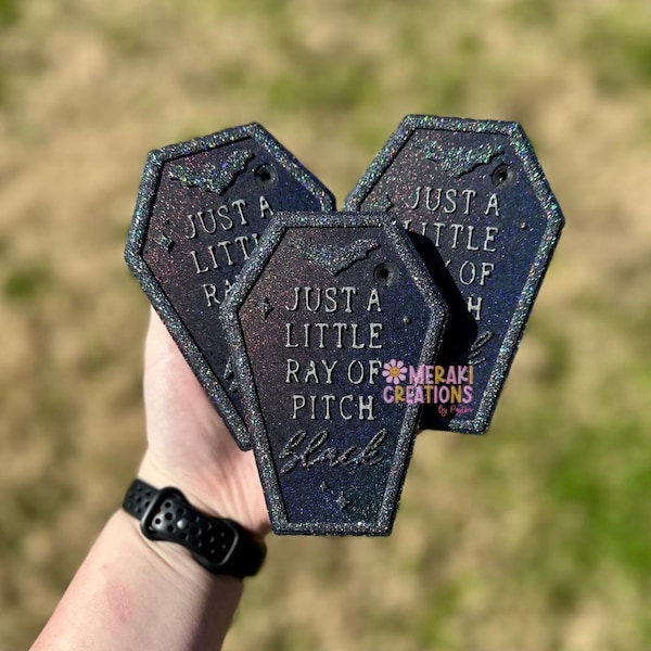 Just a Little Ray of Pitch Black Car Freshie Freshy - Car Scent, Air Freshener