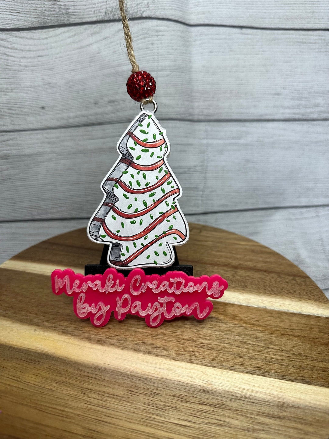 Christmas Tree Cake Car Freshie Car Air Freshener Etsy