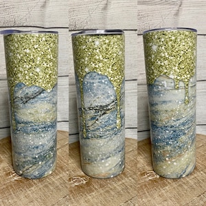 Glitter Marble 20oz Insulated Tumbler
