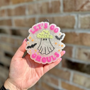 Let’s Go Ghouls Ghost Car Freshie Freshy - Western Halloween Car Air Freshener, Car Scent, Air Freshener