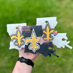 Louisiana Fleur de Lis Car Freshie Freshy - Car Air Freshener, Car Scent, Air Freshener