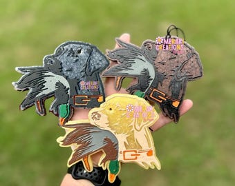 Duck Hunting with Lab Car Freshie Freshy - Hunting Dog Car Scent, Air Freshener