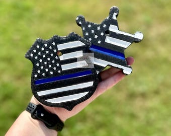 Thin Blue Line Car Freshie Freshy - TBL Police Badge Car Scent, Air Freshener