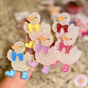 Goose with Bow Car Freshie Freshy - Car Porch Goose, Duck with Bow Car Scent, Air Freshener image 2