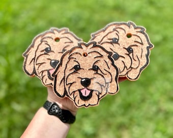 Goldendoodle Dog Car Freshie Freshy - Doodle Car Scent, Air Freshener