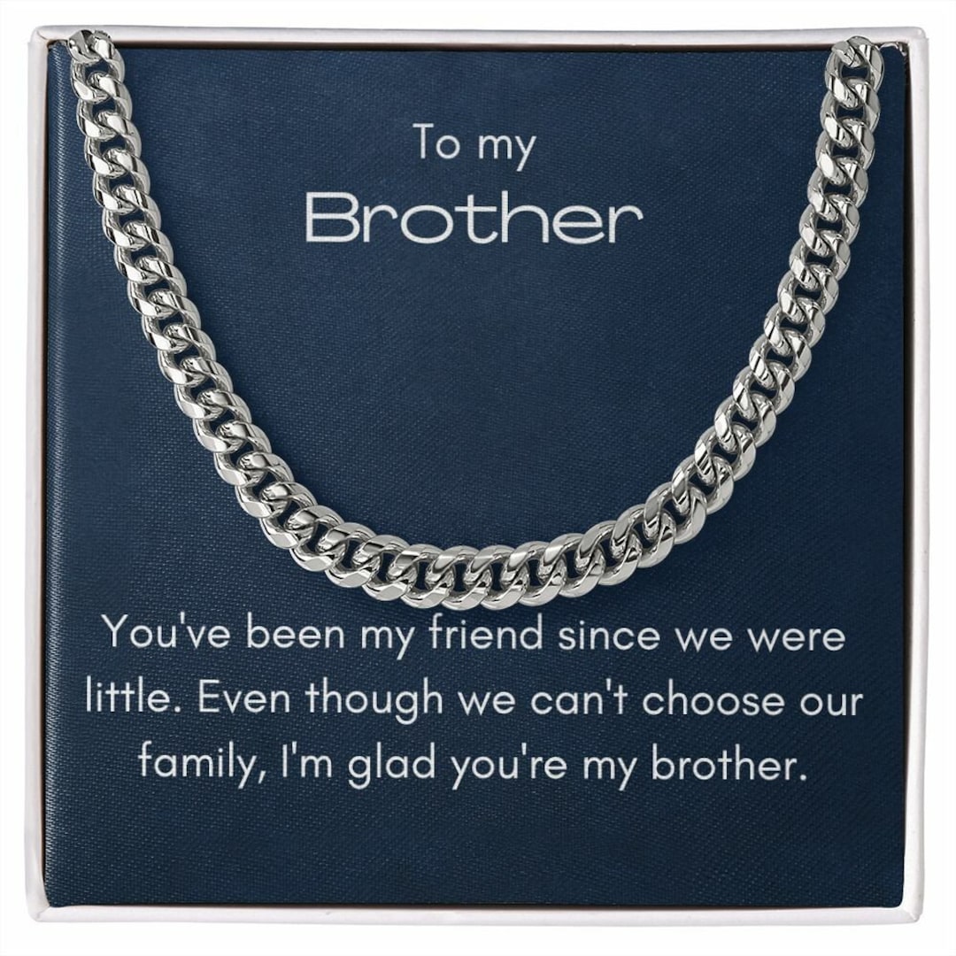 Gift for Brother, Gift Idea for Brother, Brother Gift, Glad You're My Brother Etsy
