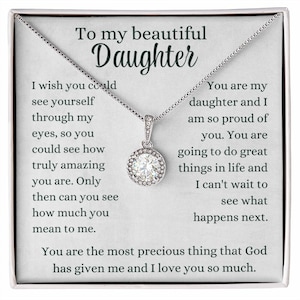 Daughter Gift, Gift for Daughter, Daughter Necklace, Daughter - So Proud of YOu