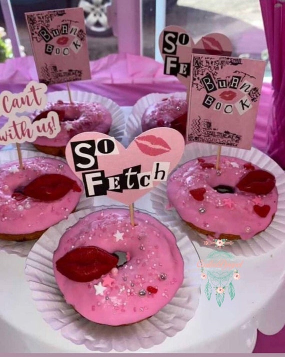 Mean Girls Inspired Cupcake Toppers 