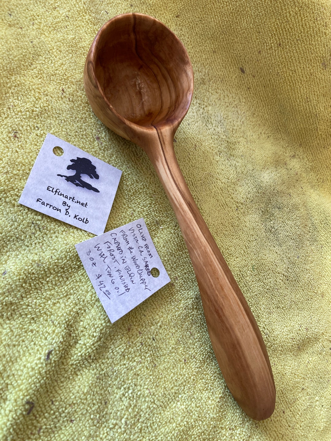 Wooden Olive Spoon Etsy
