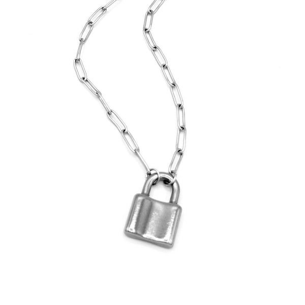 Padlock Necklace Etsy
