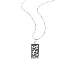Moon Tarot Card Necklace for Women, Witchy Gift for Her, Tarot Necklace, Occult Jewelry, Witchy Jewelry, Astrology Necklace, Moon Tarot Card