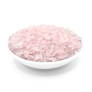 Bulk Rose Quartz Chips, Grade A Quality, Smooth Gemstone Chips, All Natural, Heart Stone, Crafting Supplies, Healing Crystals, Tumbled Gems